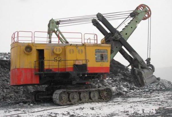 ЕКГ багери: модели, технически характеристики. Mining лопата