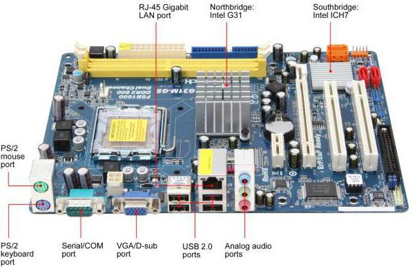 Основна дъска ASRock G31M-GS: спецификации и спецификации